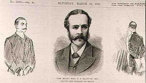 Doğru Hz. A. J. Balfour (1848-1930), M.P., İrlanda